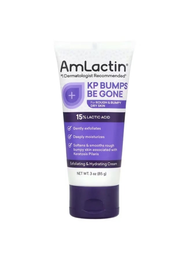 AmLactin, KP Bumps Be Gone, Exfoliating & Hydrating Cream, 3 oz (85 g)